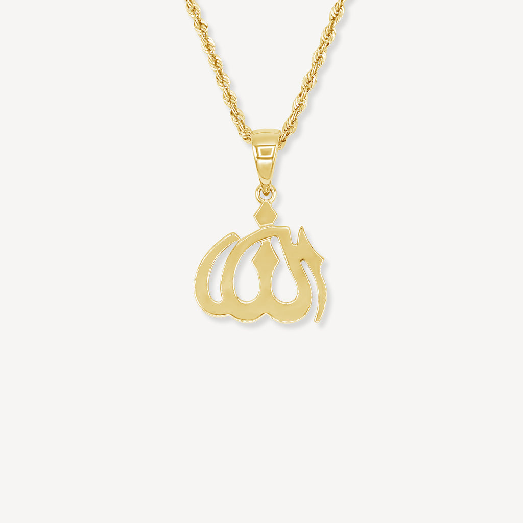 Gold Presidents 10K Gold Pendant 10K Gold Allah Pendant