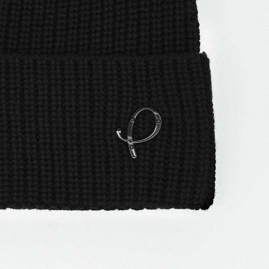 Gold Presidents Beanies P Logo Beanie Black
