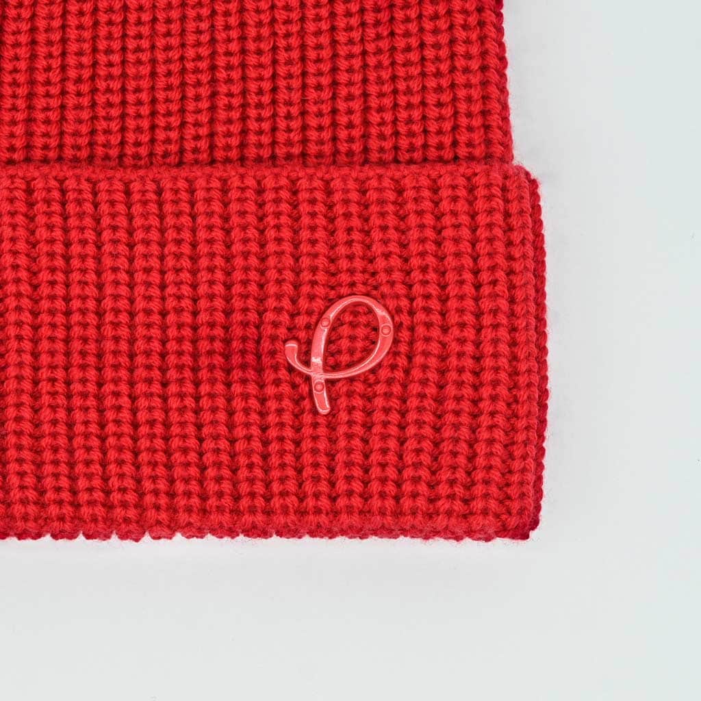 Gold Presidents Beanies P Logo Beanie Red