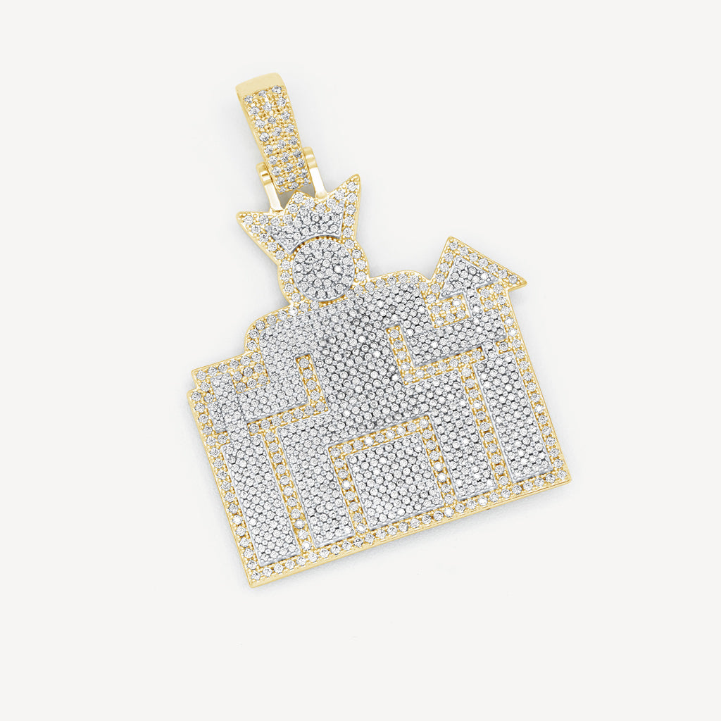 Gold Presidents Custom Name Necklace Custom Logo Pendant