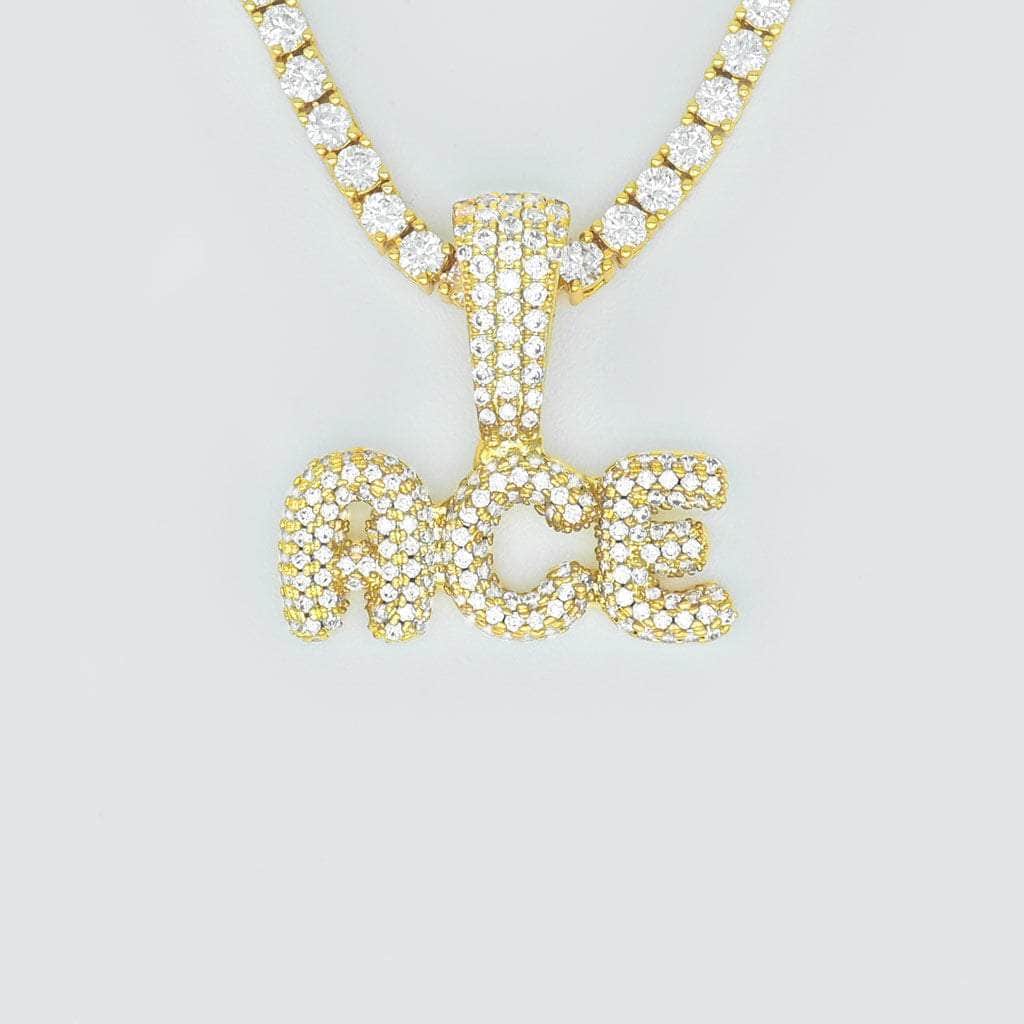 14K Gold Bubble Letter Necklace - M curated on LTK
