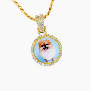 Gold Presidents Custom Picture Necklace Custom Gold Small Picture Pendant Necklace