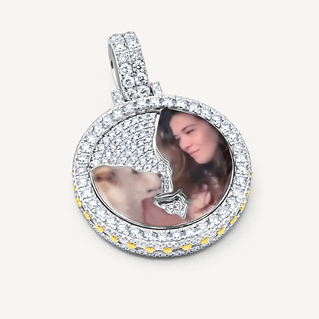 Gold Presidents Custom VVS Diamond Picture Pendant White Gold / SI Custom Diamond Picture Pendant - VVS, VS, SI