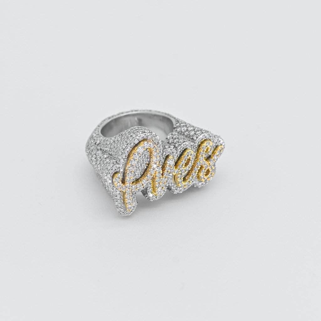 Custom Engagement Ring Moissanite Ring Name Ring Custom Matching Rings –  KoalaPrint