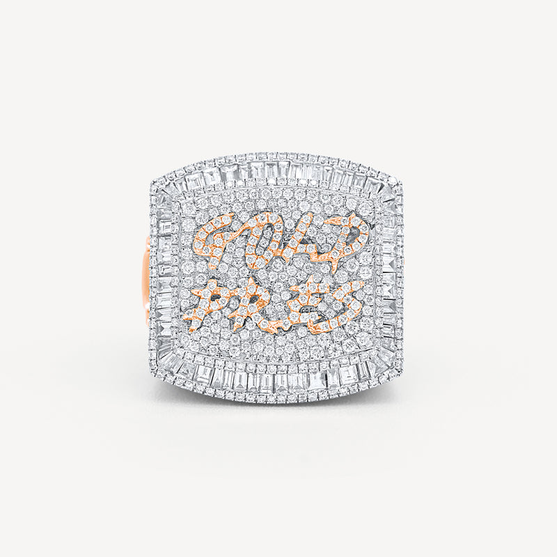 Custom Baguette Diamond Championship Ring