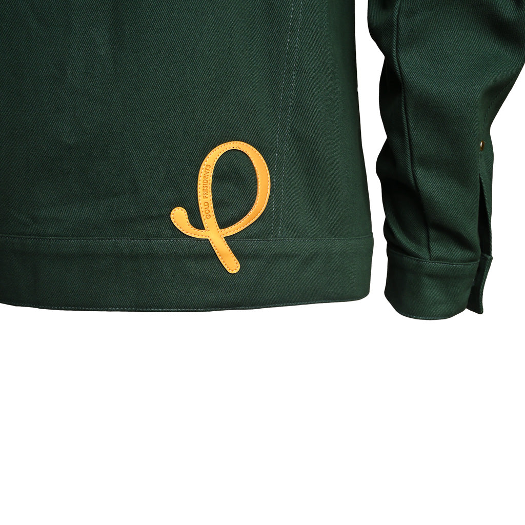 Gold Presidents Denim Jacket PRES Signature Denim Jacket - Green