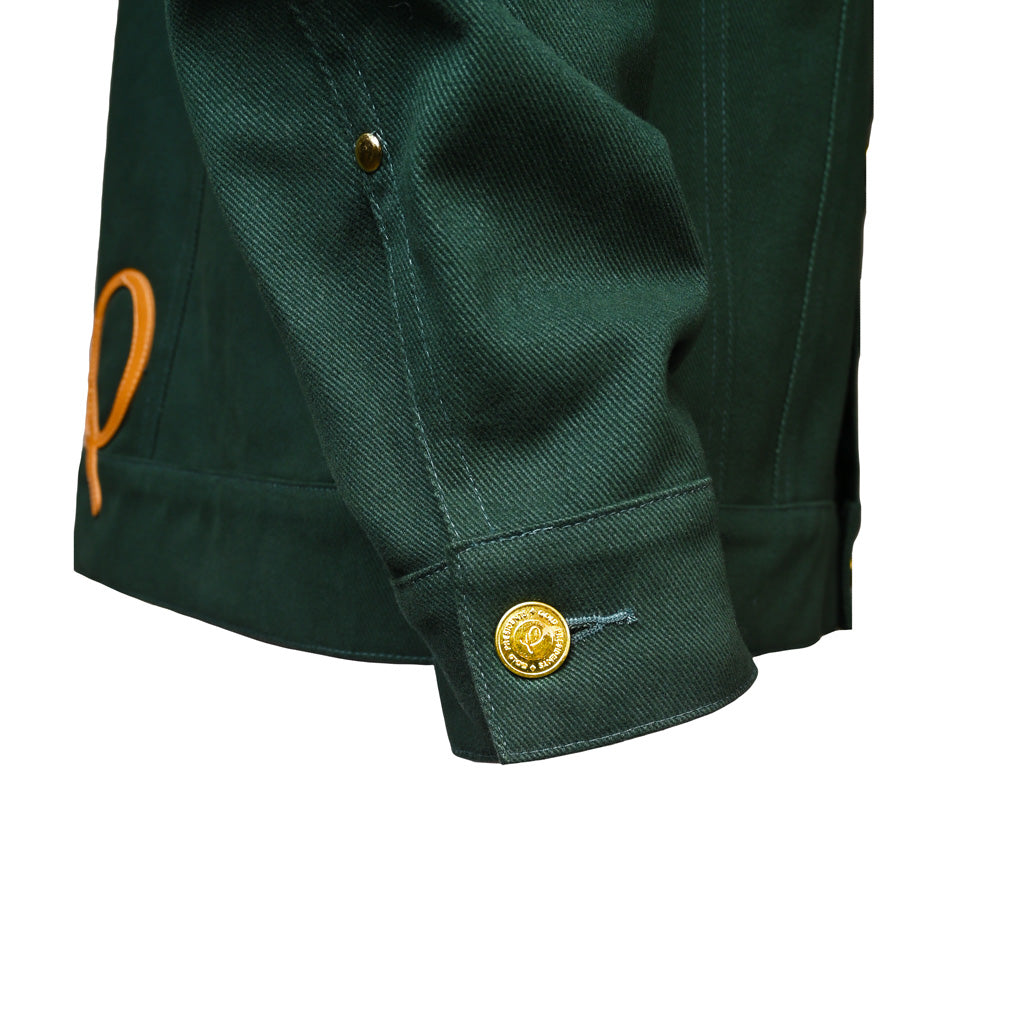 Gold Presidents Denim Jacket PRES Signature Denim Jacket - Green
