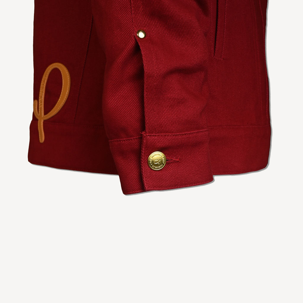 Gold Presidents Denim Jacket PRES Signature Denim Jacket - Red