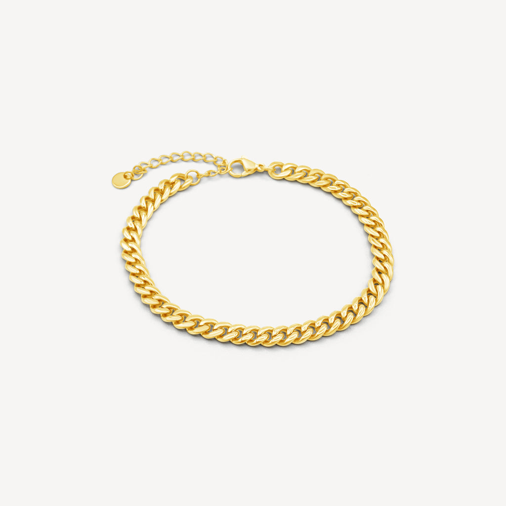 Gold Presidents Diamond Anklet Yellow Gold Gold Cuban Link Anklet 6mm