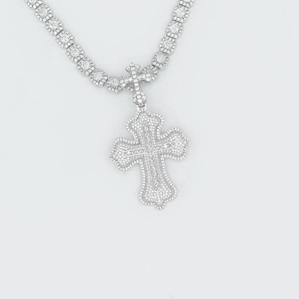 Gold Presidents Diamond Cross Pendant