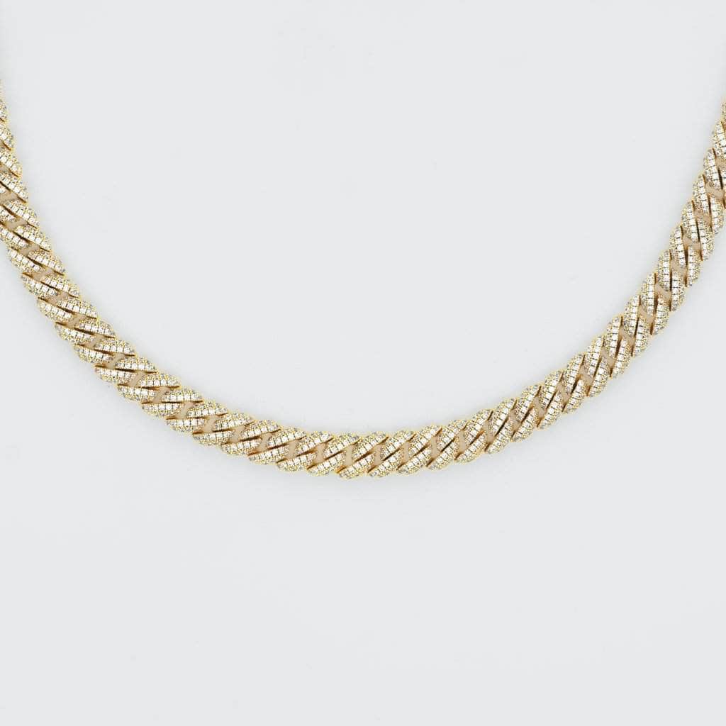 Gold Presidents Diamond Cuban Link Chain Yellow Gold / 18&quot; Cuban Link Chain (10mm) in Yellow Gold