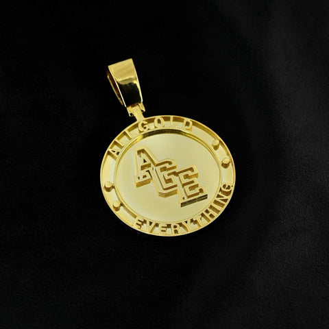 All Gold Everything x Gold Pres - Collar con logotipo de AGE