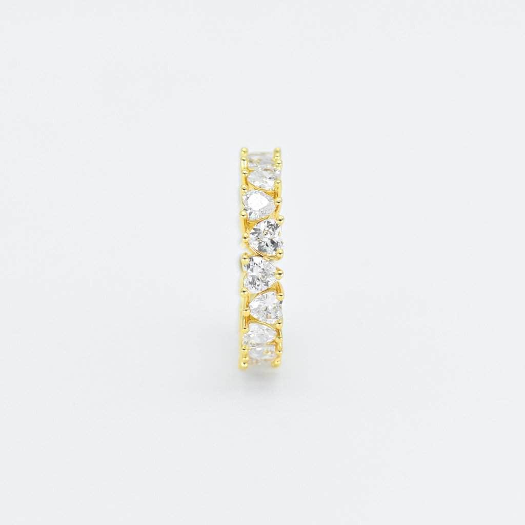 Gold Presidents Diamond Ring Heart Ring