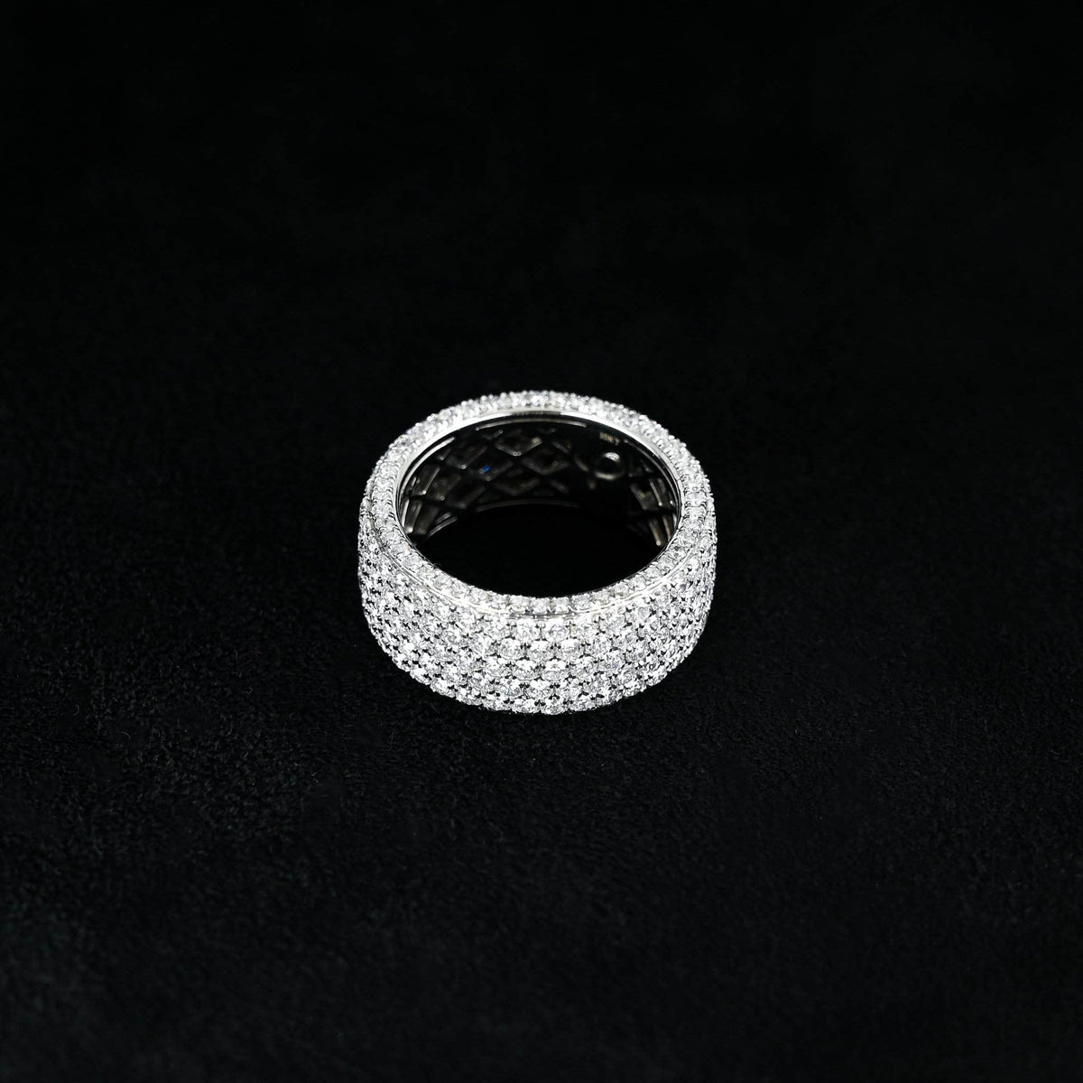 Gold Presidents Diamond Ring White Gold / 6 5 Row Diamond Eternity Ring