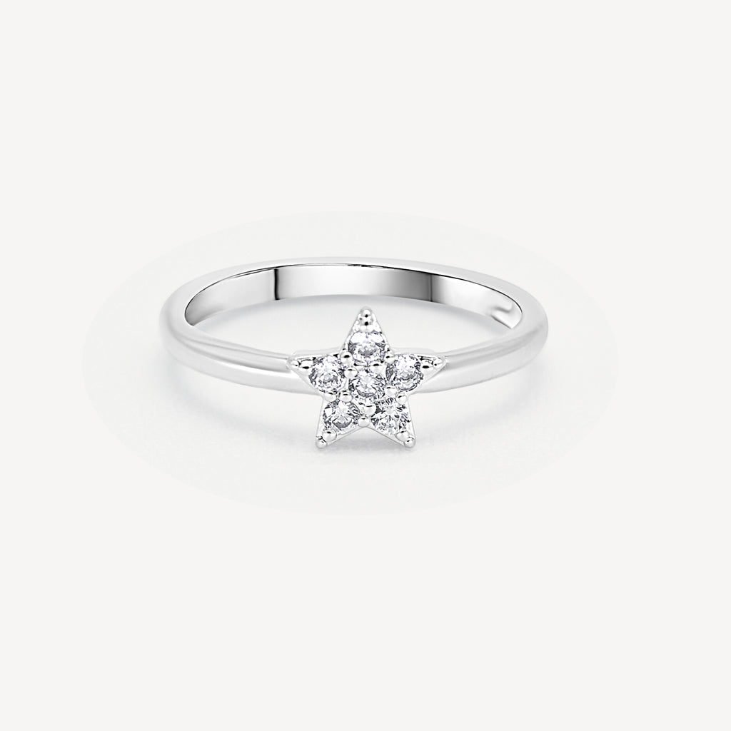 Gold Presidents Diamond Ring White Gold / 6 Star Promise Ring