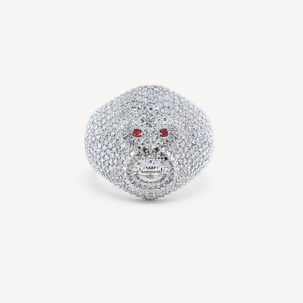 Gold Presidents Diamond Ring White Gold / 7 Ape Ring