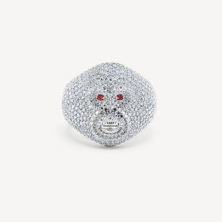 Anillo de mono - Oro blanco / 7