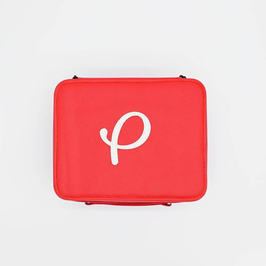 Gold Presidents Extra Pres Jewelry Box Red