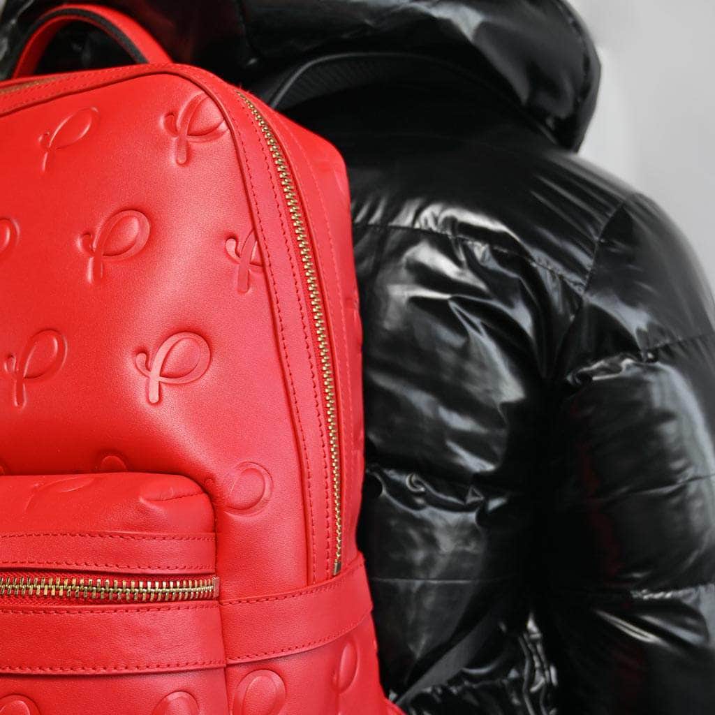 Gold Presidents Extra Pres Leather Backpack