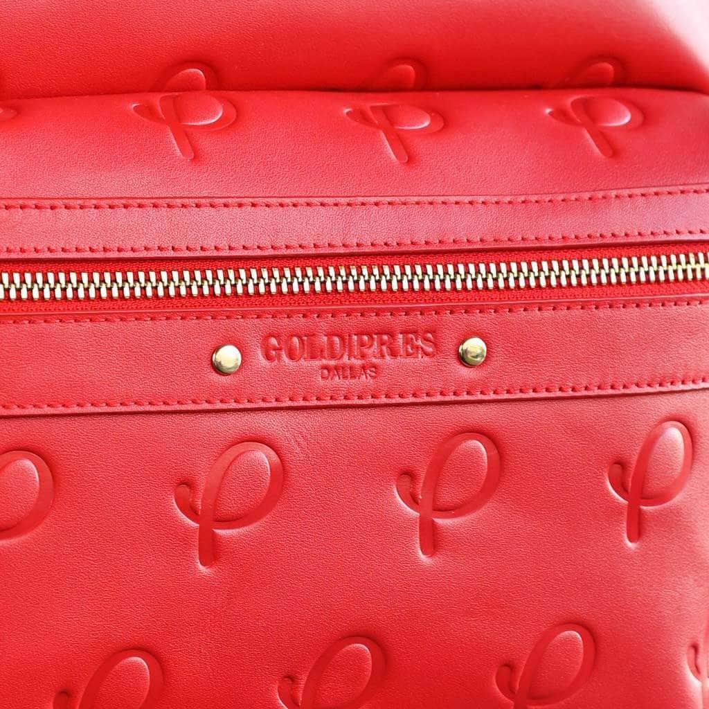 Gold Presidents Extra Pres Leather Backpack