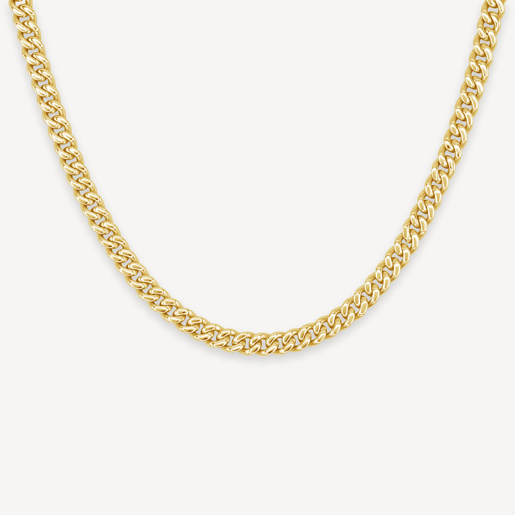 Gold Presidents Gold Cuban Link Chain 16" Premium Miami Cuban Link Chain - 5mm