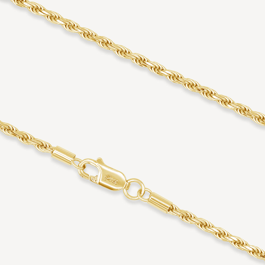 Gold Presidents Gold Rope Chain Premium Gold Rope Chain - 2.5mm