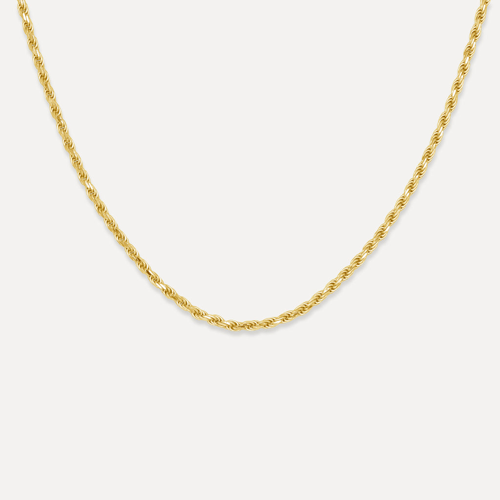 Gold Presidents Gold Rope Chain Yellow Gold / 16" Premium Gold Rope Chain - 2.5mm