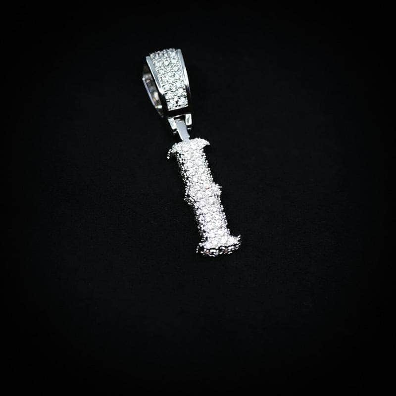 Gold Presidents Initial Necklace I Single Western Font Letter Pendant