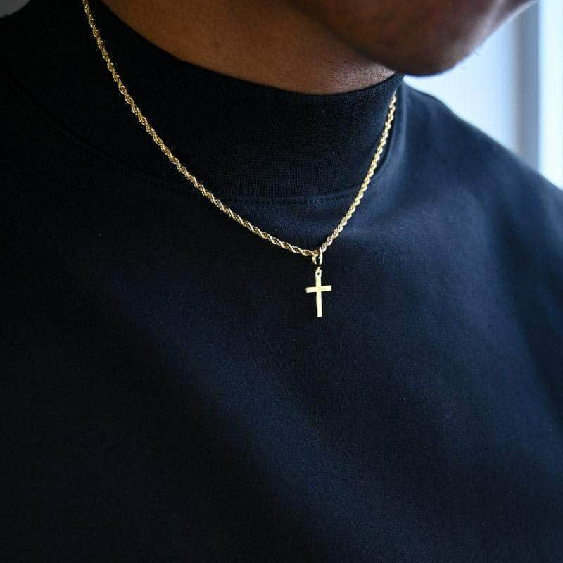 Gold Cross Necklace (Mini) - Gold Presidents