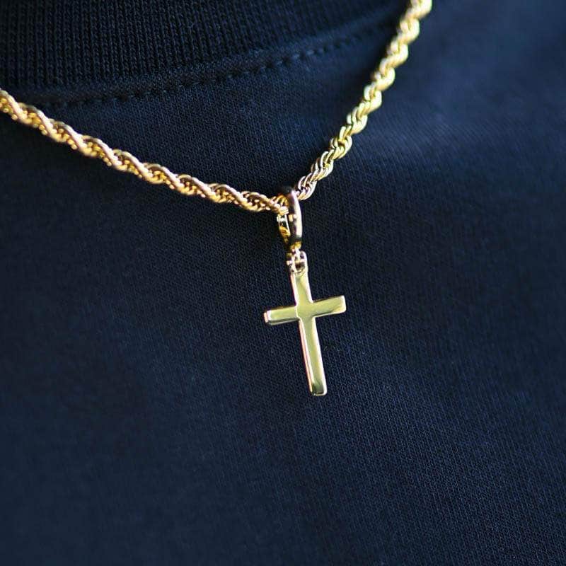 Gold Cross Necklace (Mini) - Gold Presidents