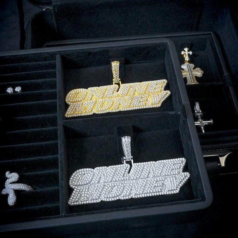 Gold Presidents Pendant Custom 2 Layer New York Name Necklace