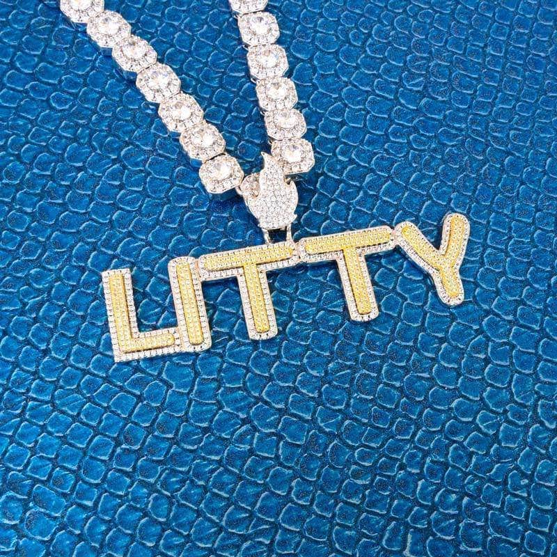 Gold Presidents Pendant Custom 2 Layer Presidential Name Necklace
