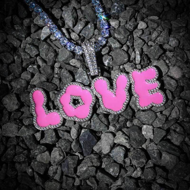 Gold Presidents Pendant Custom Cloud Font Name Necklace