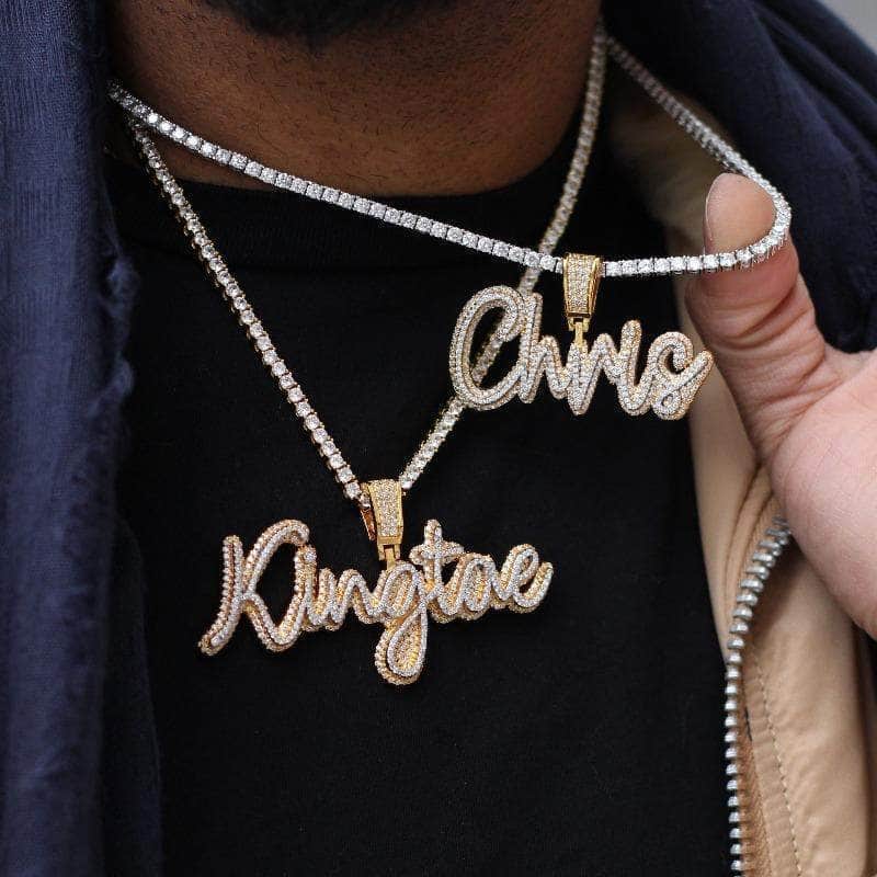 Gold Presidents Pendant Custom Pres Font Pendant