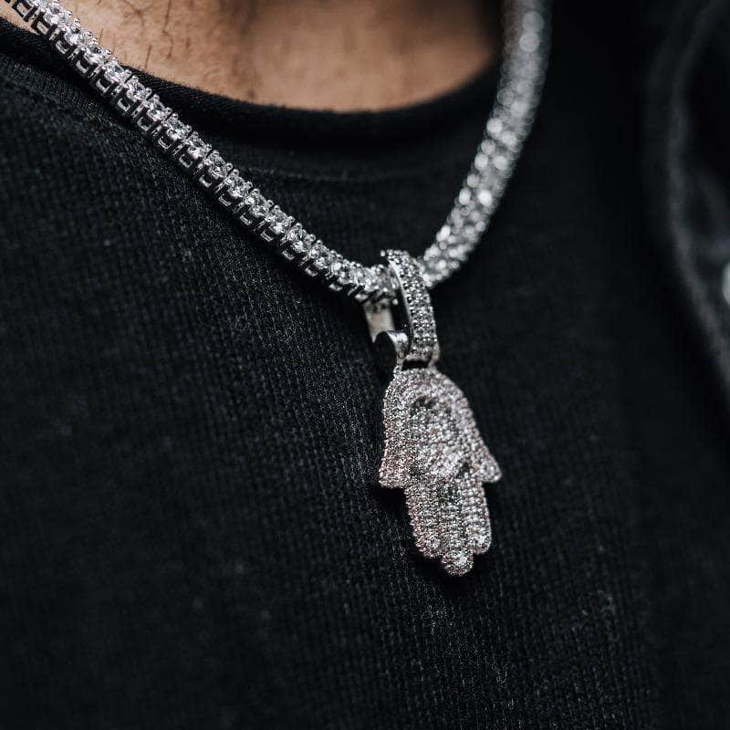 Hamsa Rope Chain Diamond Hamsa Pendant | Gold Presidents