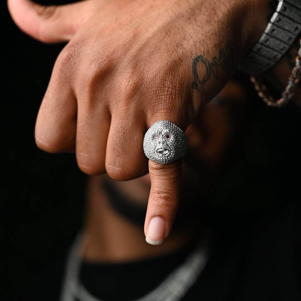 Gold Presidents Ring White Gold / 7 Ape Ring