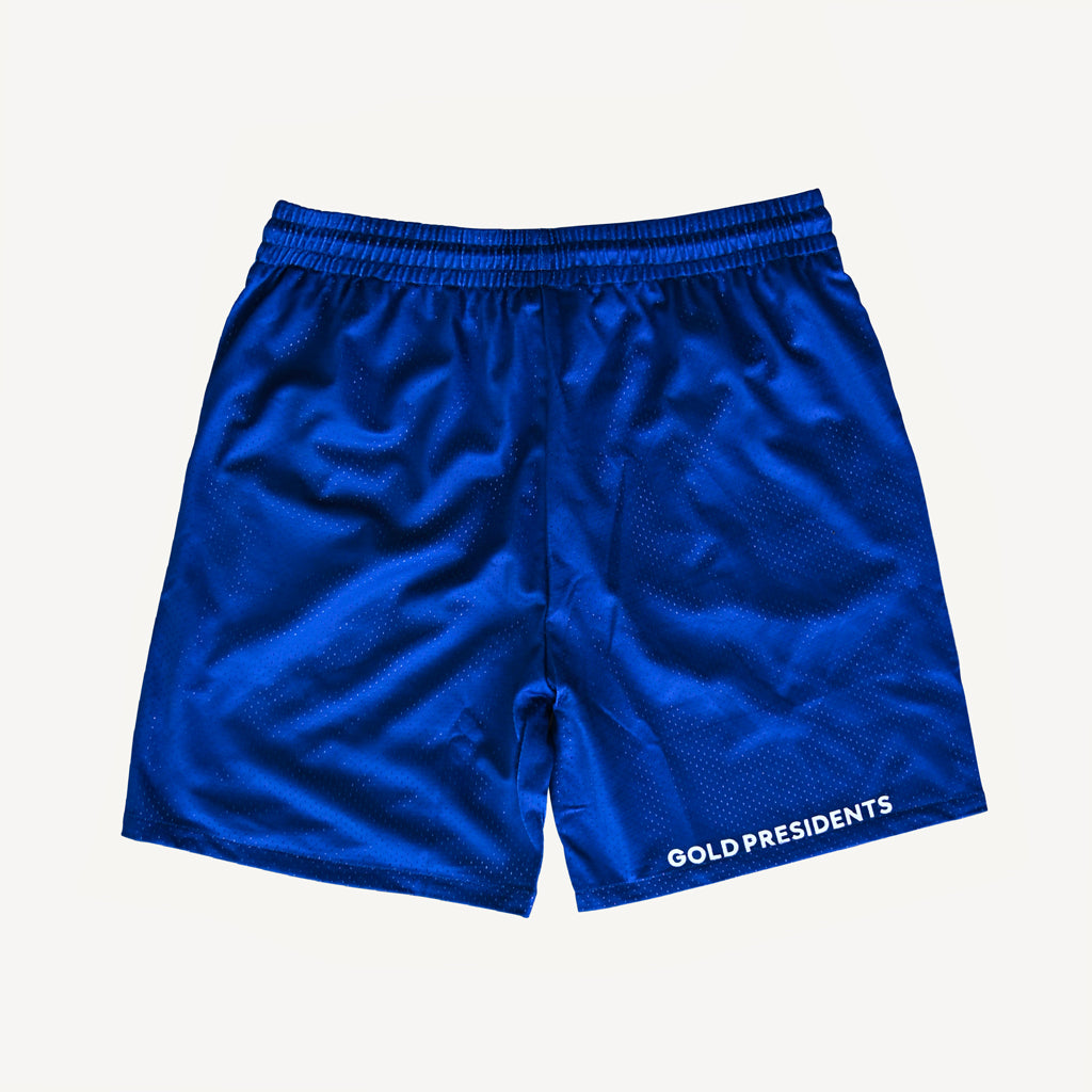 Gold Presidents Shorts Pres Mesh Shorts Royal Blue
