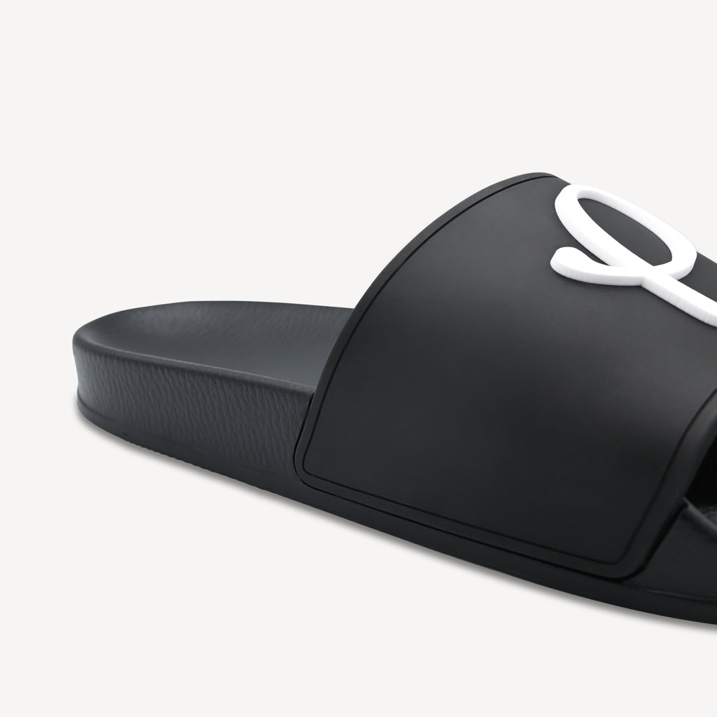 Gold Presidents Slides Essence P Logo Slides | Black