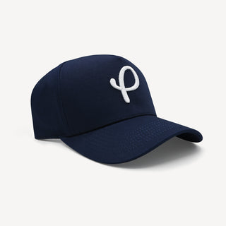 Gorra snapback con logo P azul marino