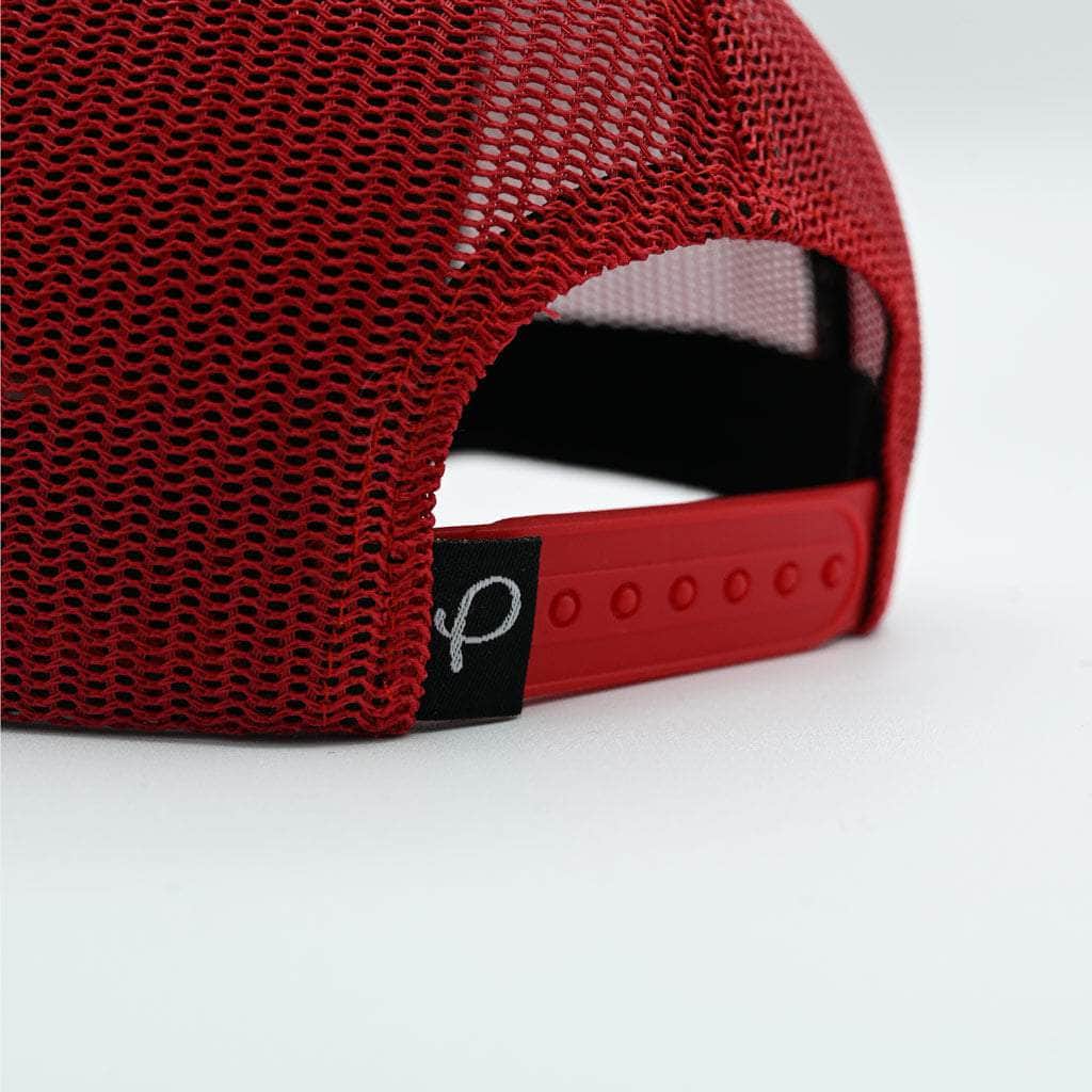 Gold Presidents Trucker Hat P Logo Leather Trucker Hat Snake