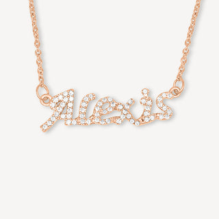 Collier prénom personnalisé pour femme - Or jaune / 16" / 10 lettres
