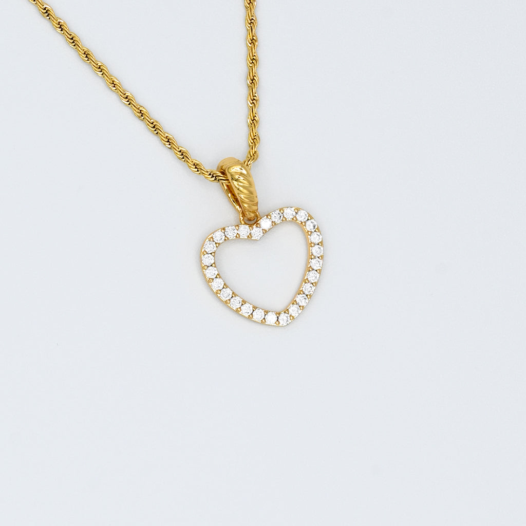 Gold Presidents Womens Jewelry Gold Heart Necklace