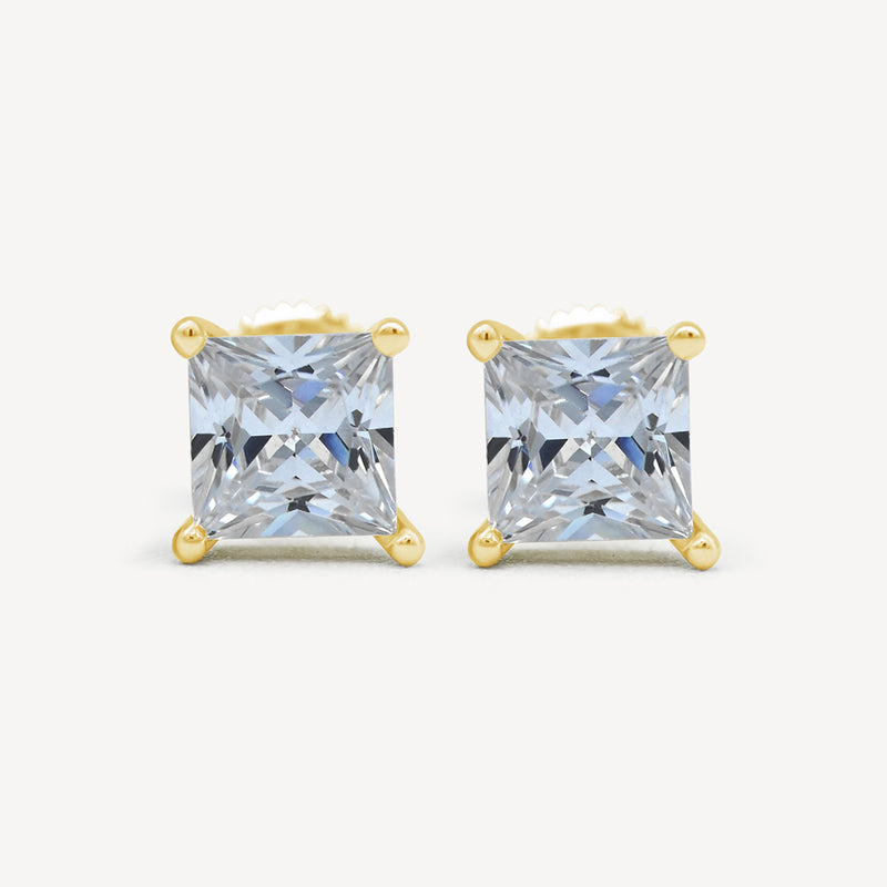 cushion cut earrings - Google Search | Cushion cut earrings, Yellow diamond  earring, Cushion earrings