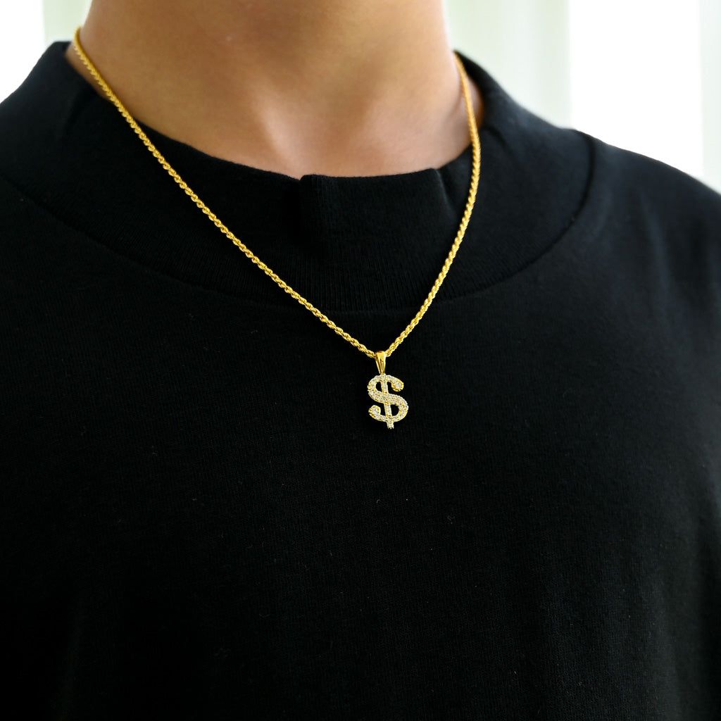 Collar con signo de dólar para niños