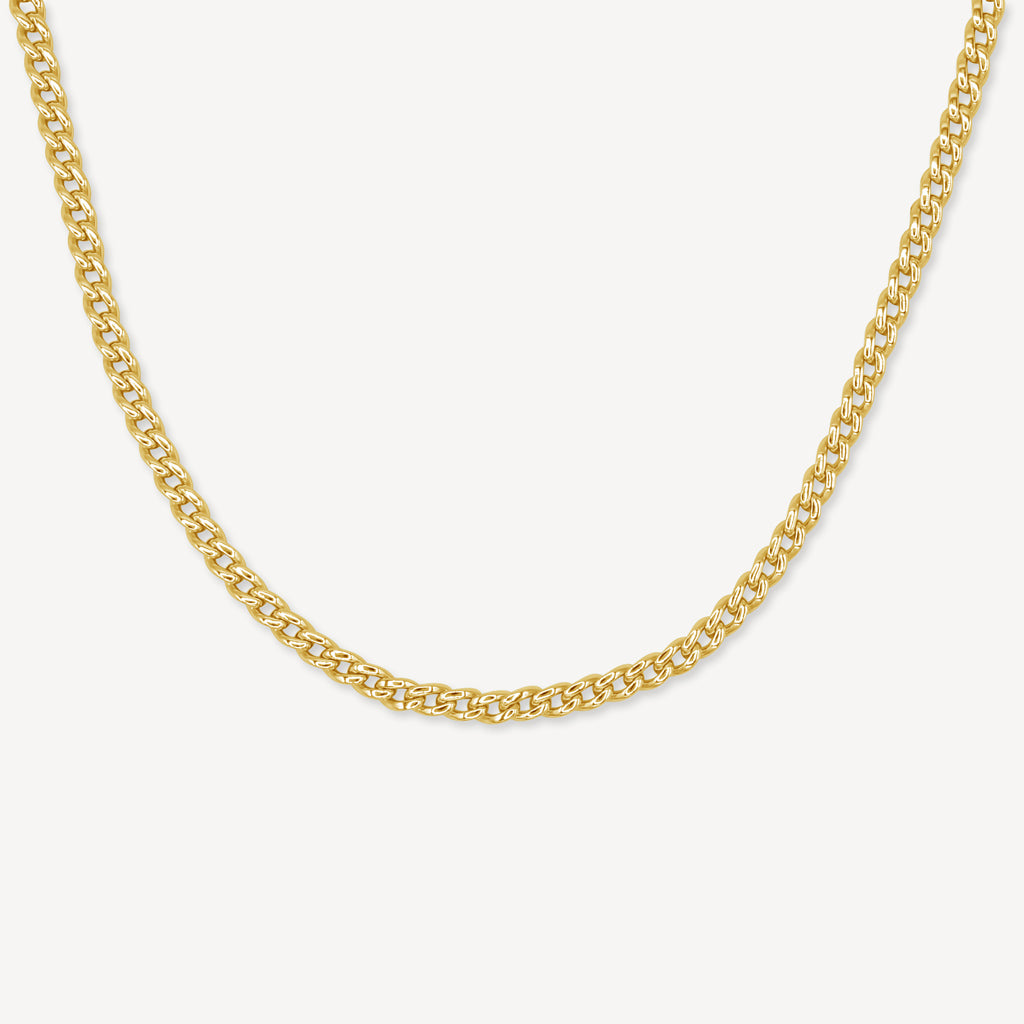 10kt Small Cuban Link Men's Ladies Solid Yellow Gold Micro 1.5-3mm