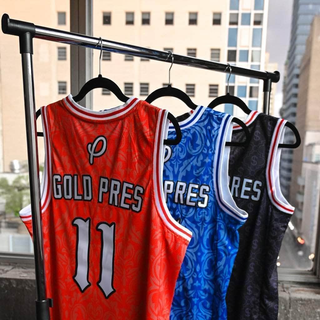 Pres Black Money Basketball Jersey