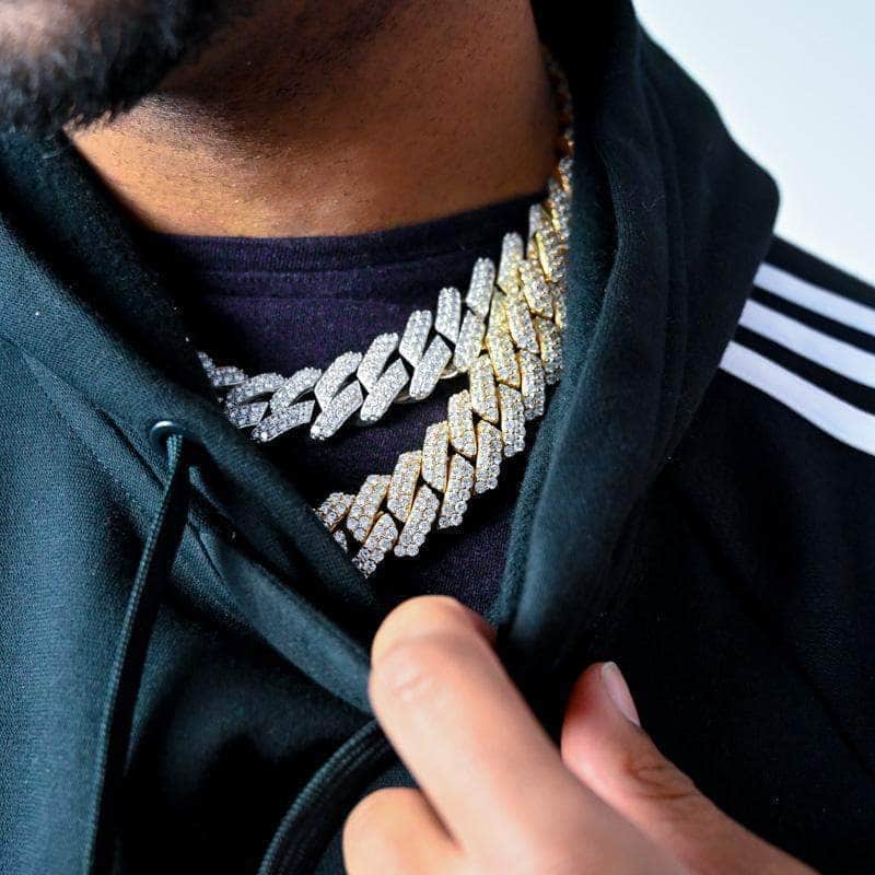 Pres Chain Bundle Diamond Prong Cuban Link Chain Bundle (19mm)