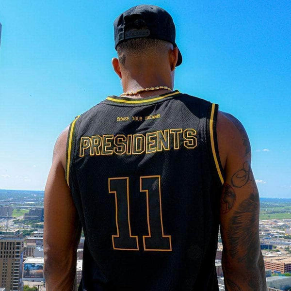 Chase Your Dreams Basketball Jersey - Gold Presidents