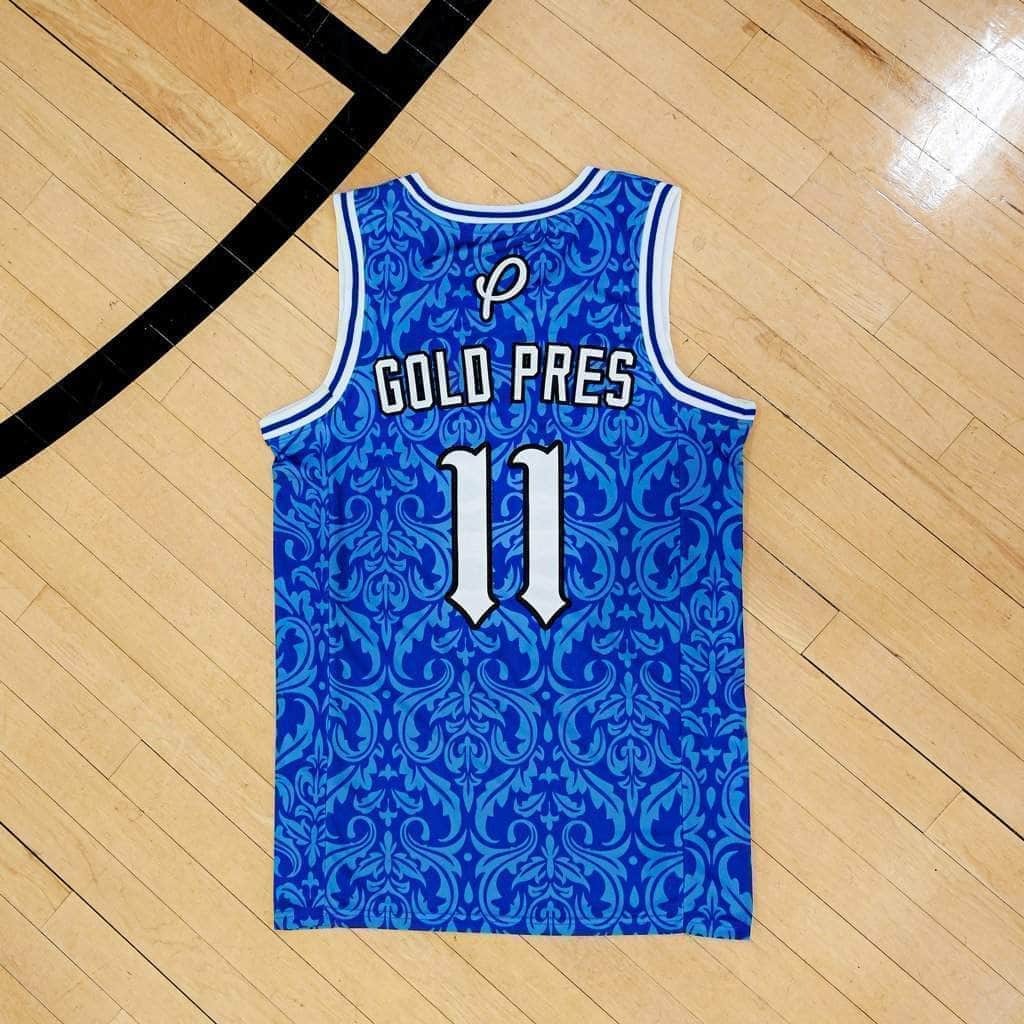 Pres Gold Pres Basketball Jersey