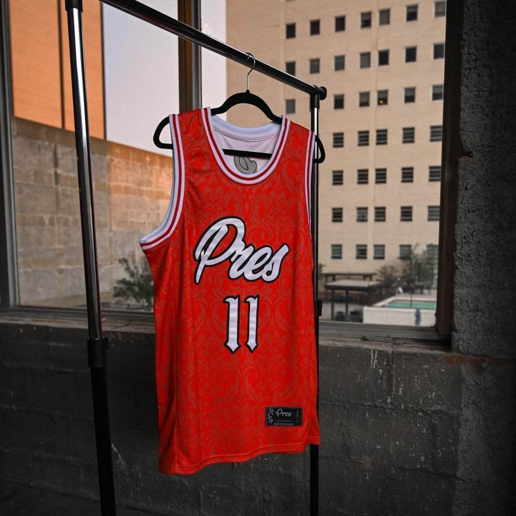 Pres Gold Pres Basketball Jersey